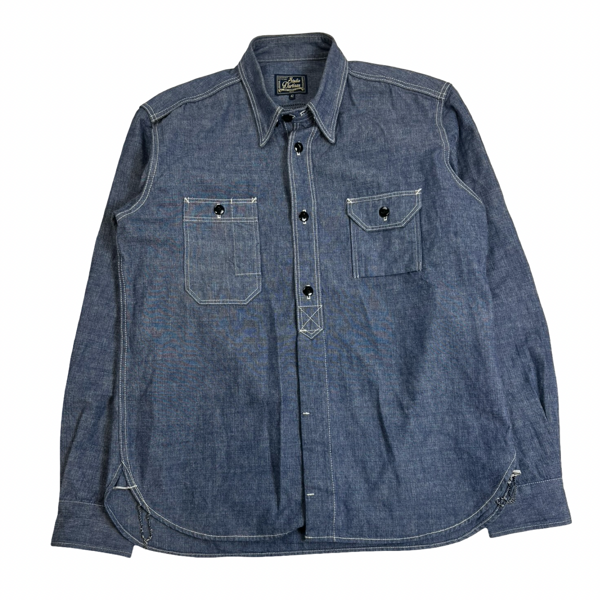 Studio D'Artisan Selvedge Chambray Work Shirt