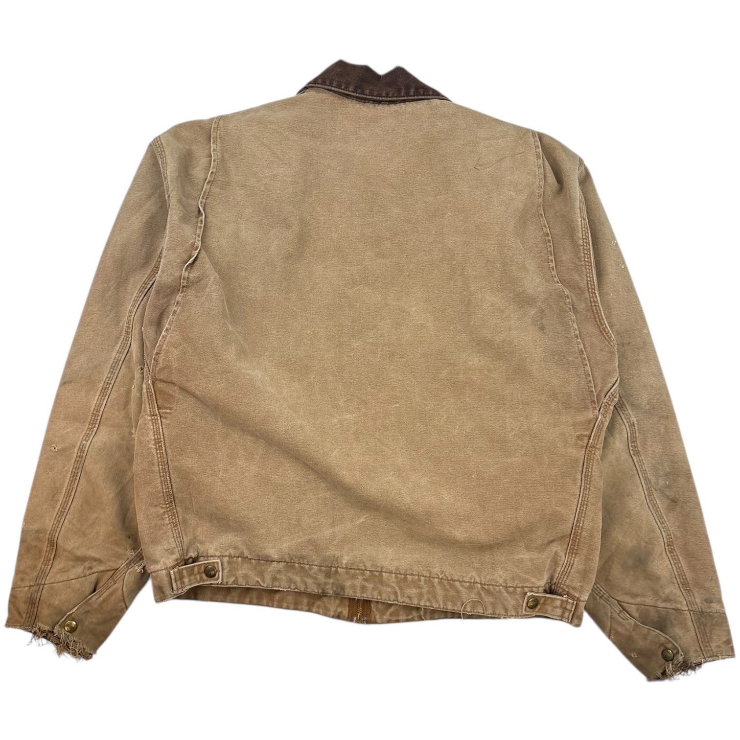 Vintage Carhartt Detroit Blanket-Lined Work Jacket Tan