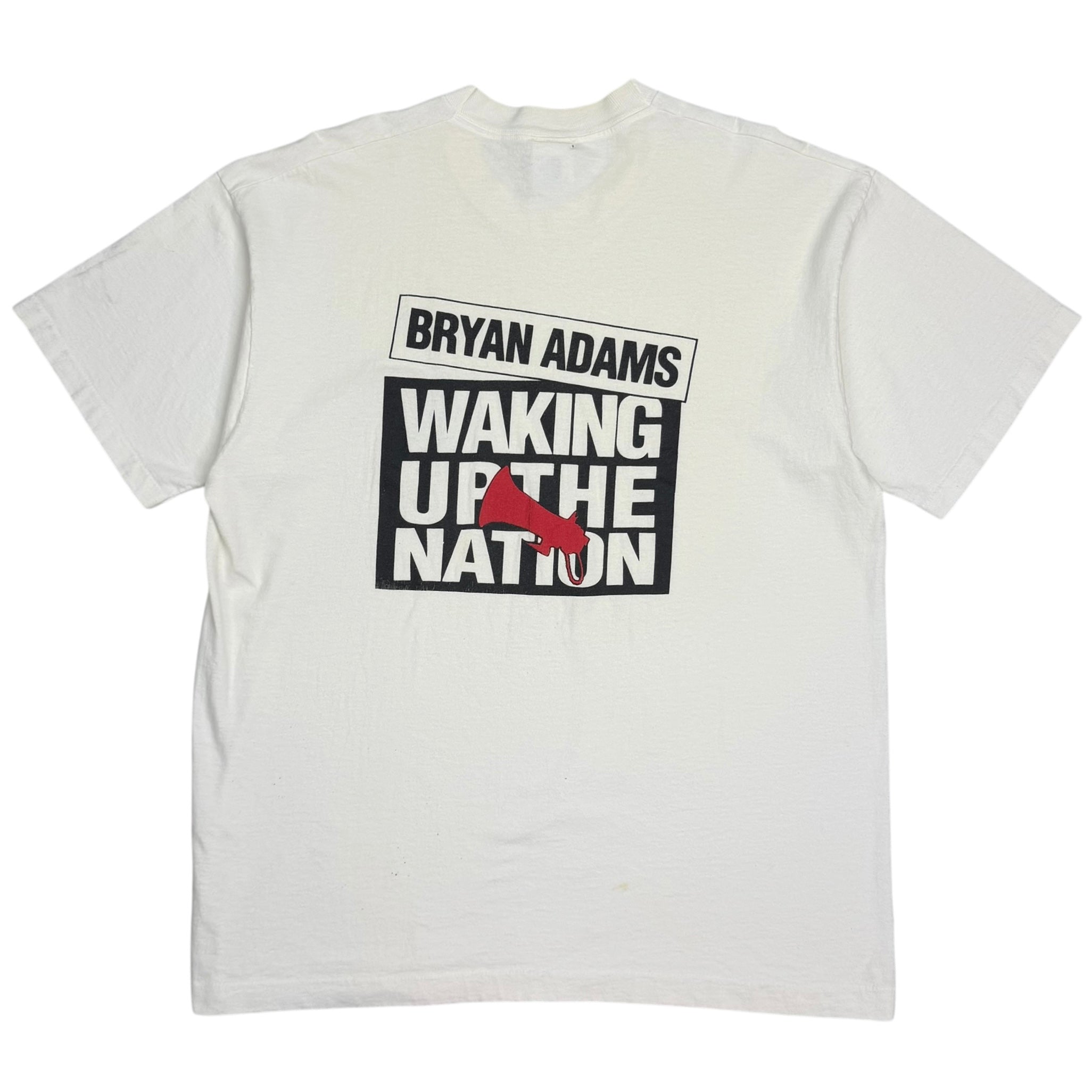 Vintage Bryan Adams Coca Cola “Waking Up The Nation” Tee White