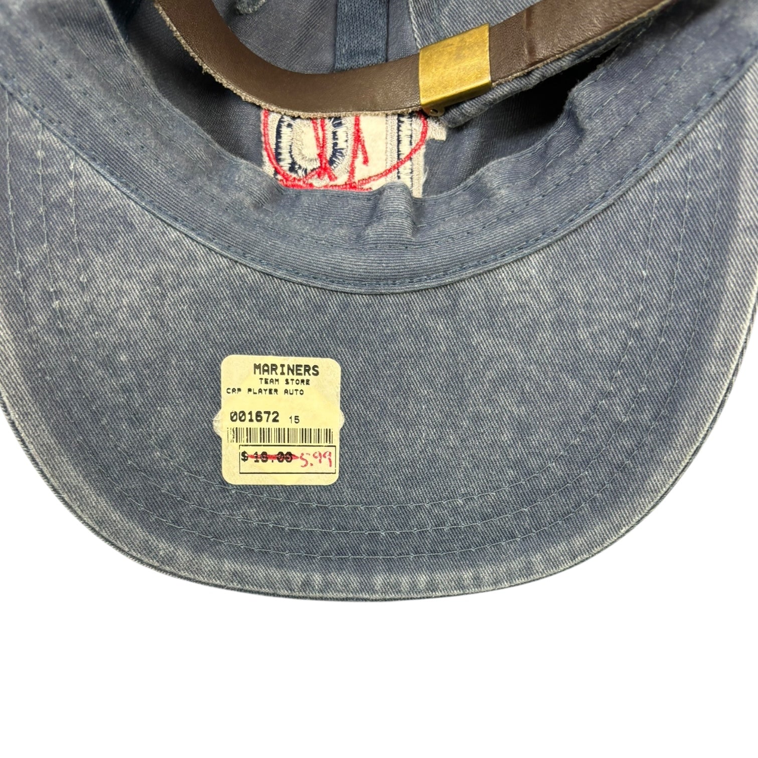 Vintage Seattle Mariners Jay Buhner Signature Hat Navy