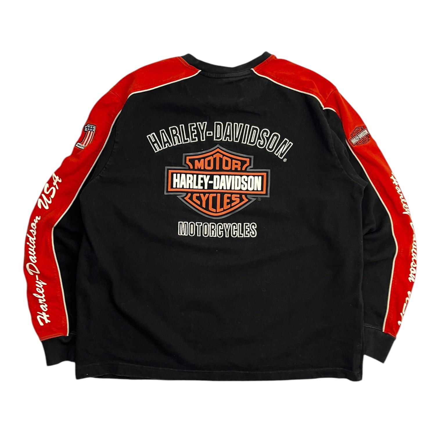 Vintage Harley Davidson Motorcycles Heavy Weight L/S Shirt