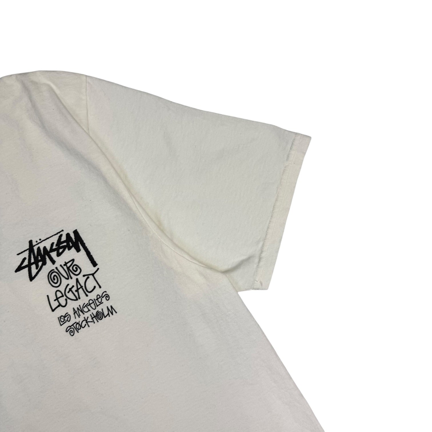 Stussy x Our Legacy Work Shop 8 Ball Yin Yang Pigment Dyed Tee Natural