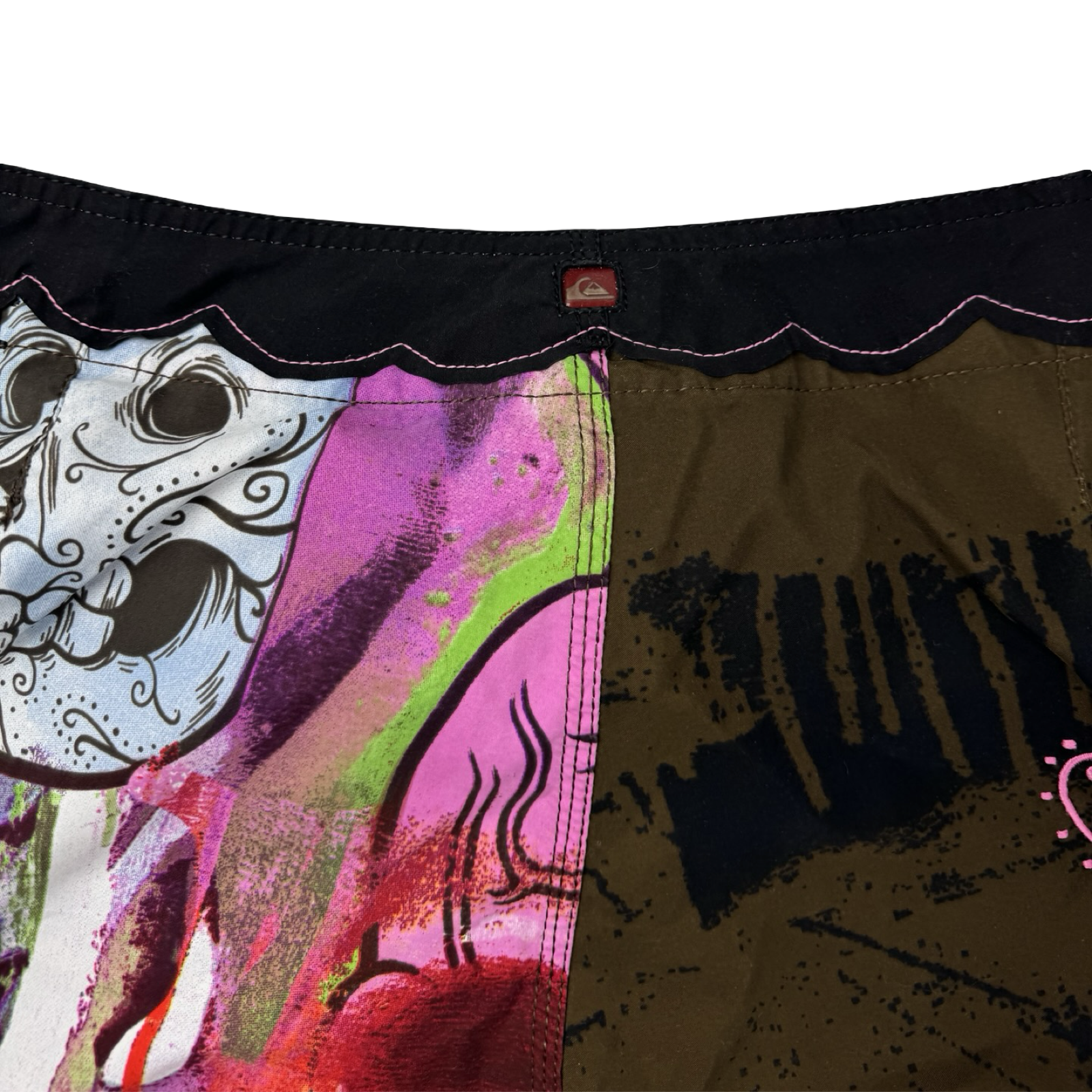 Y2K Quiksilver Cyber Tattoo Surf Board Shorts