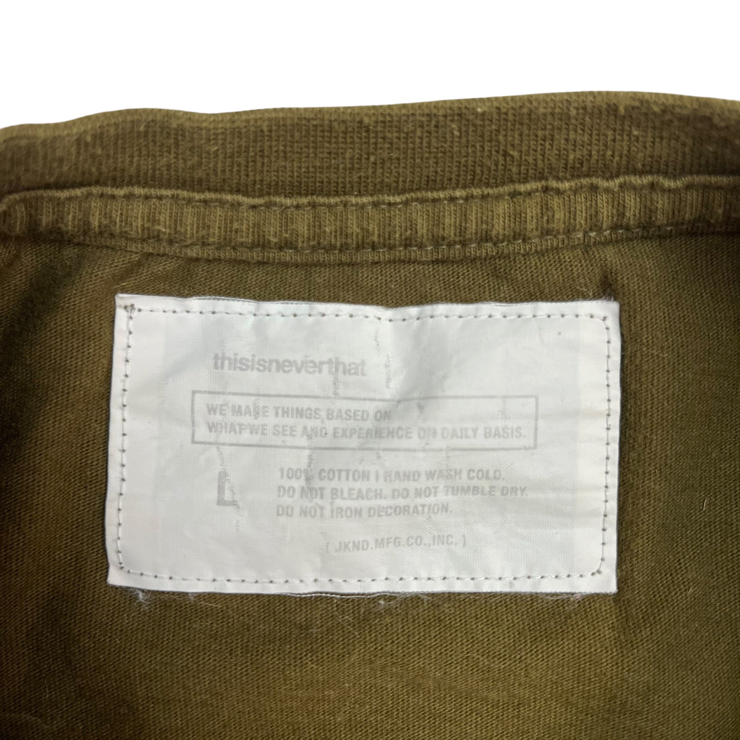 thisisneverthat Photo Tee Olive