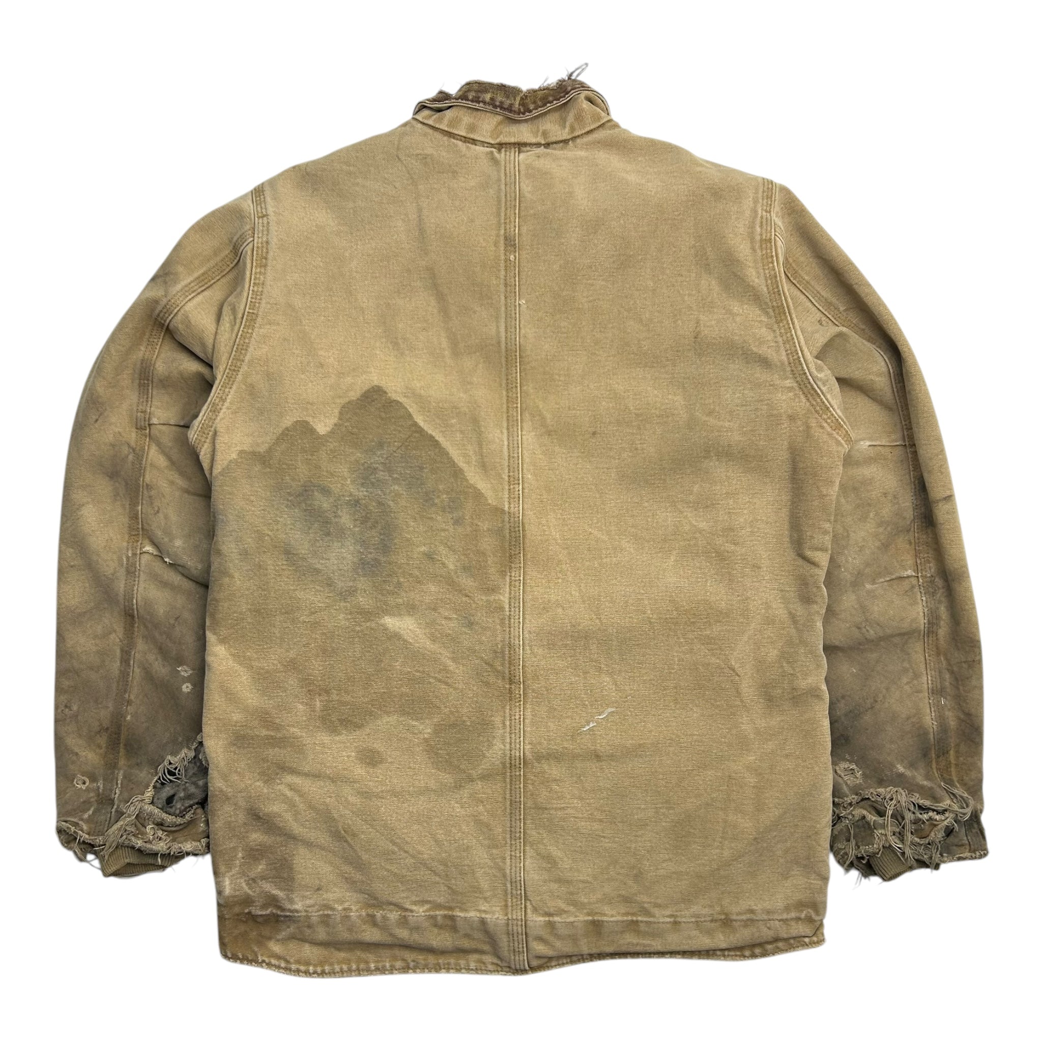 Carhartt Sherpa Lined Ridge Jacket - Heavily Distressed Tan