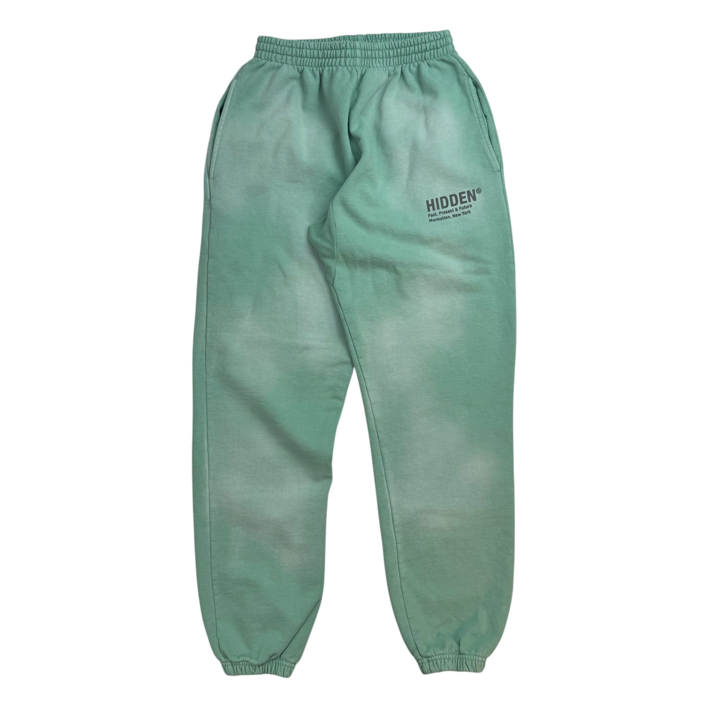 Hidden NY H Logo Vintage Wash Sweatpants Green