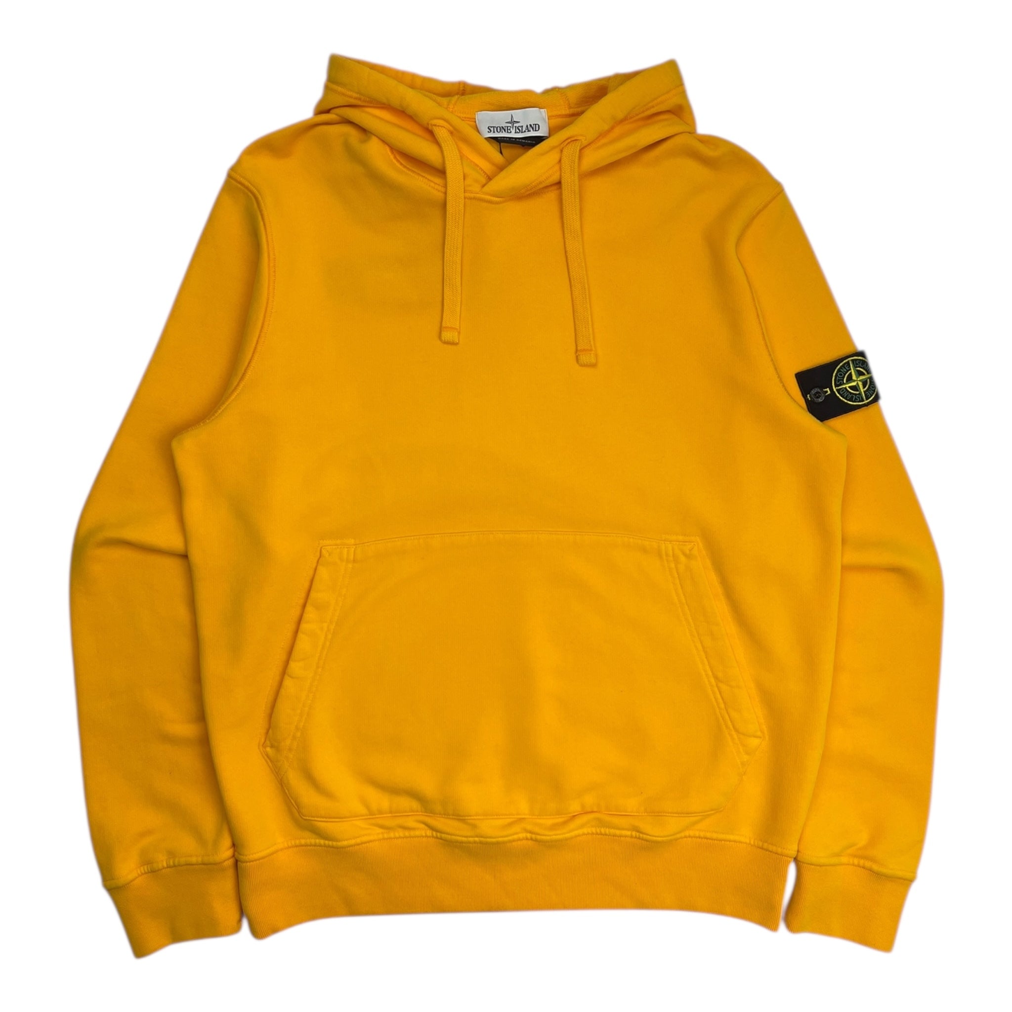 Stone Island Compass Patch Hoodie Yellow