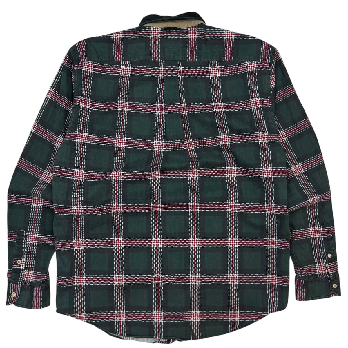 Vintage Tommy Hilfiger Plaid Button Up Green/Red