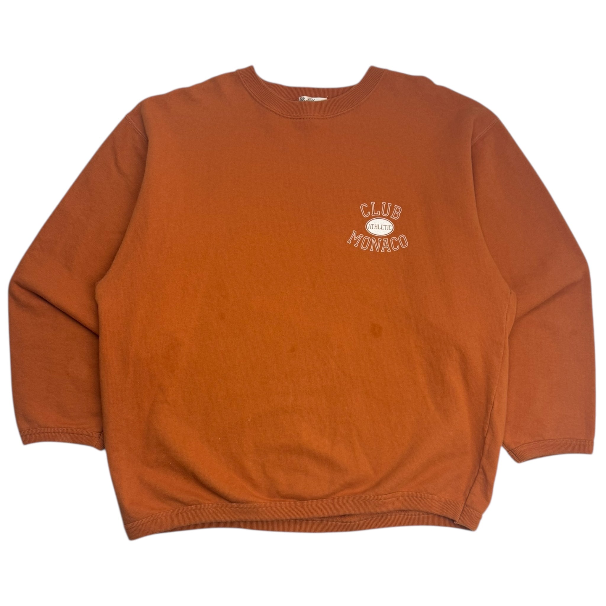 Vintage Club Monaco Athletic Crewneck Orange