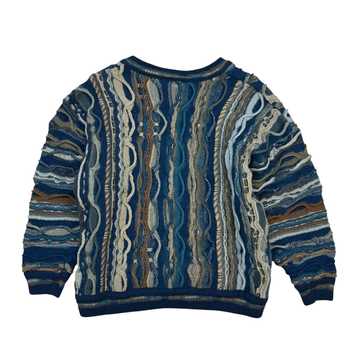 Vintage Meeroo Knit Cardigan Sweater Blue