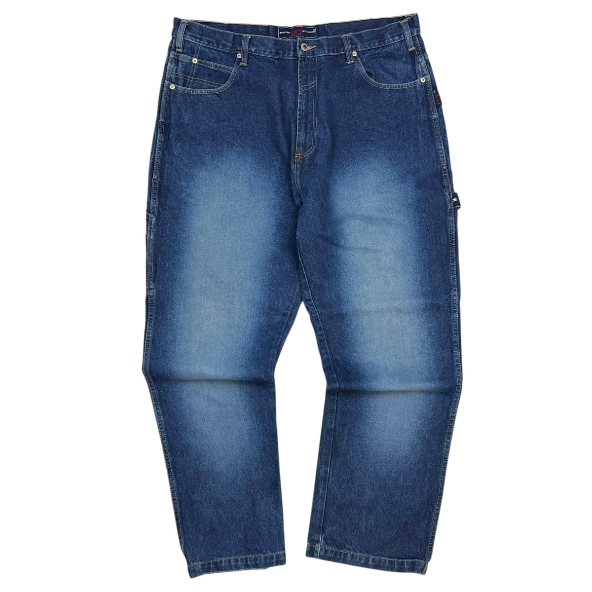 Vintage Phat Farm Faded Denim Carpenter Pants Blue