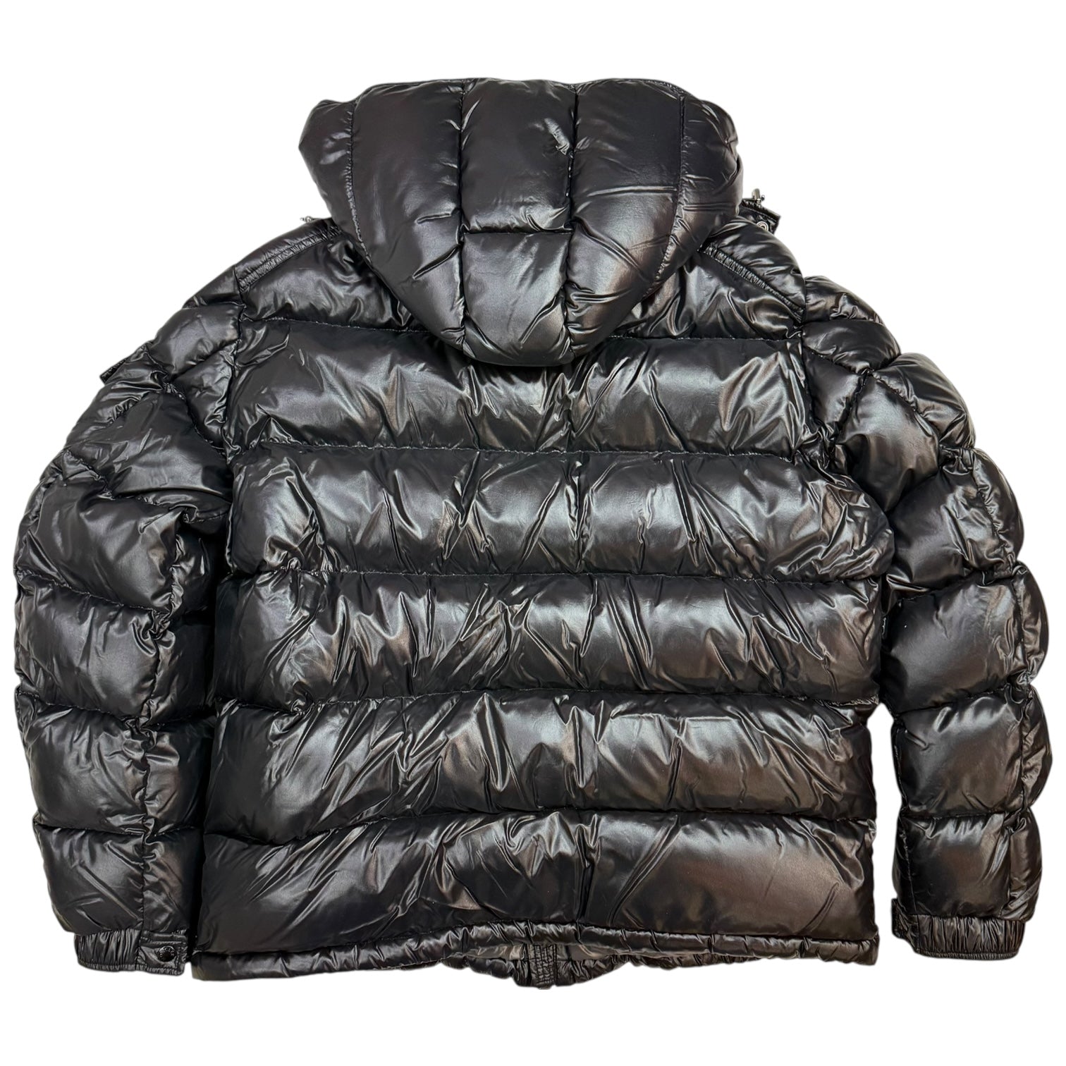 Moncler Maya Hooded Short Down Jacket Black