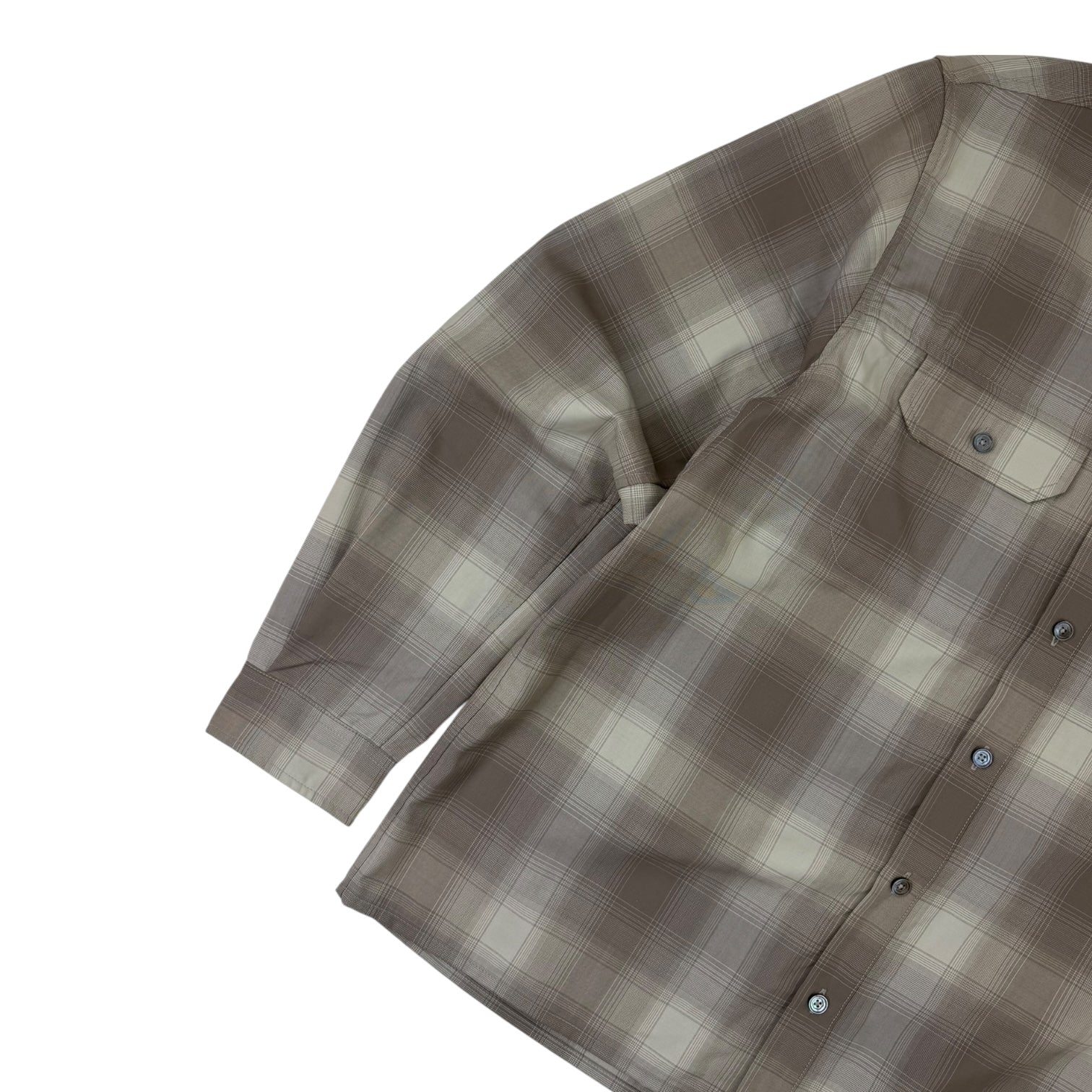 HAVEN Travail Button Up Long Sleeve Shirt Beige