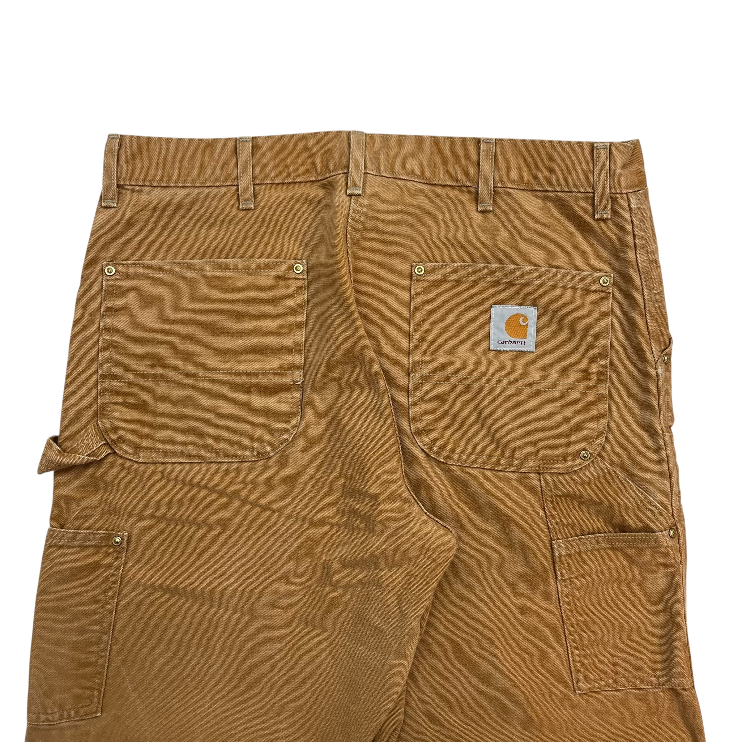 Vintage Carhartt Double Knee Denim Pants Tan