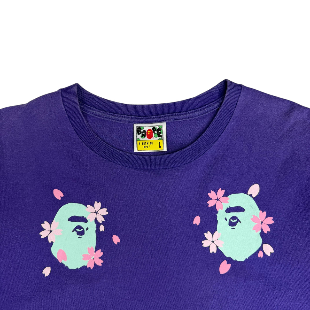 Bape Sakura Souvenir Cherry Blossom Tee Purple