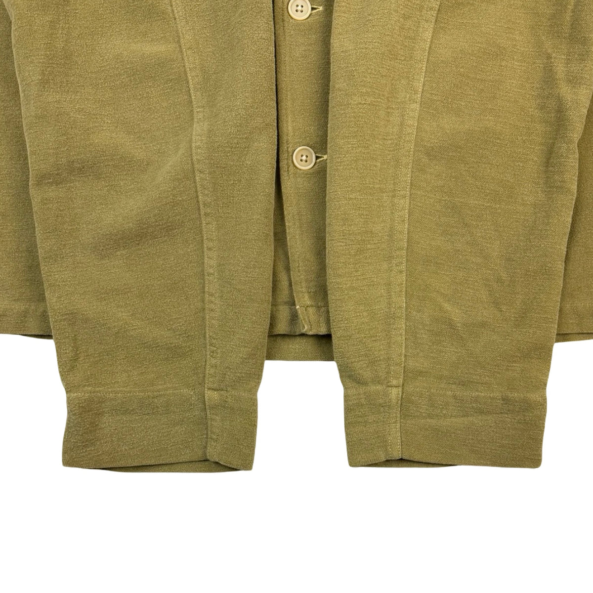 Our Legacy Brushed Cotton Evening Coat Jacket Khaki Green