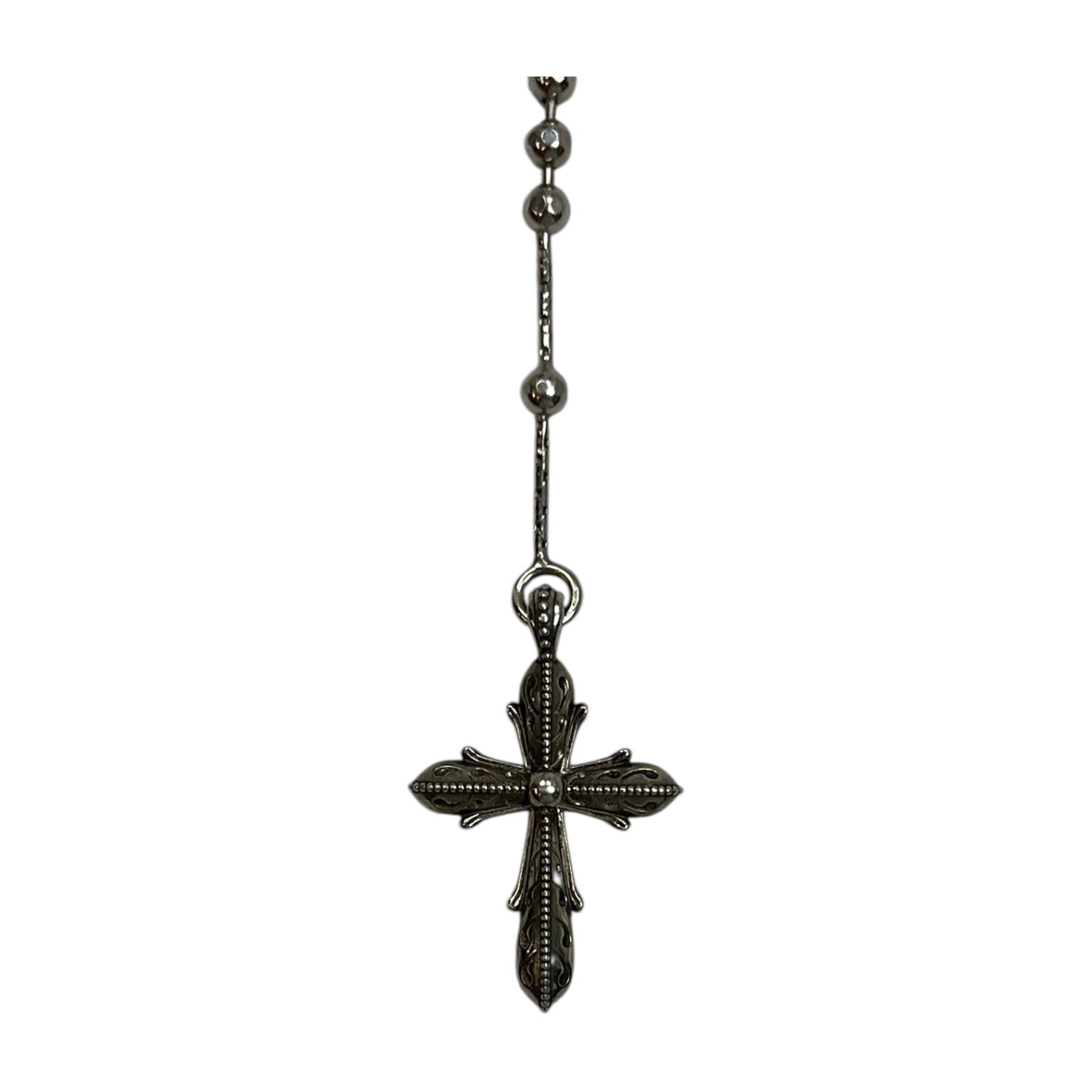 Emilio Bicochi Silver Rosary Chain