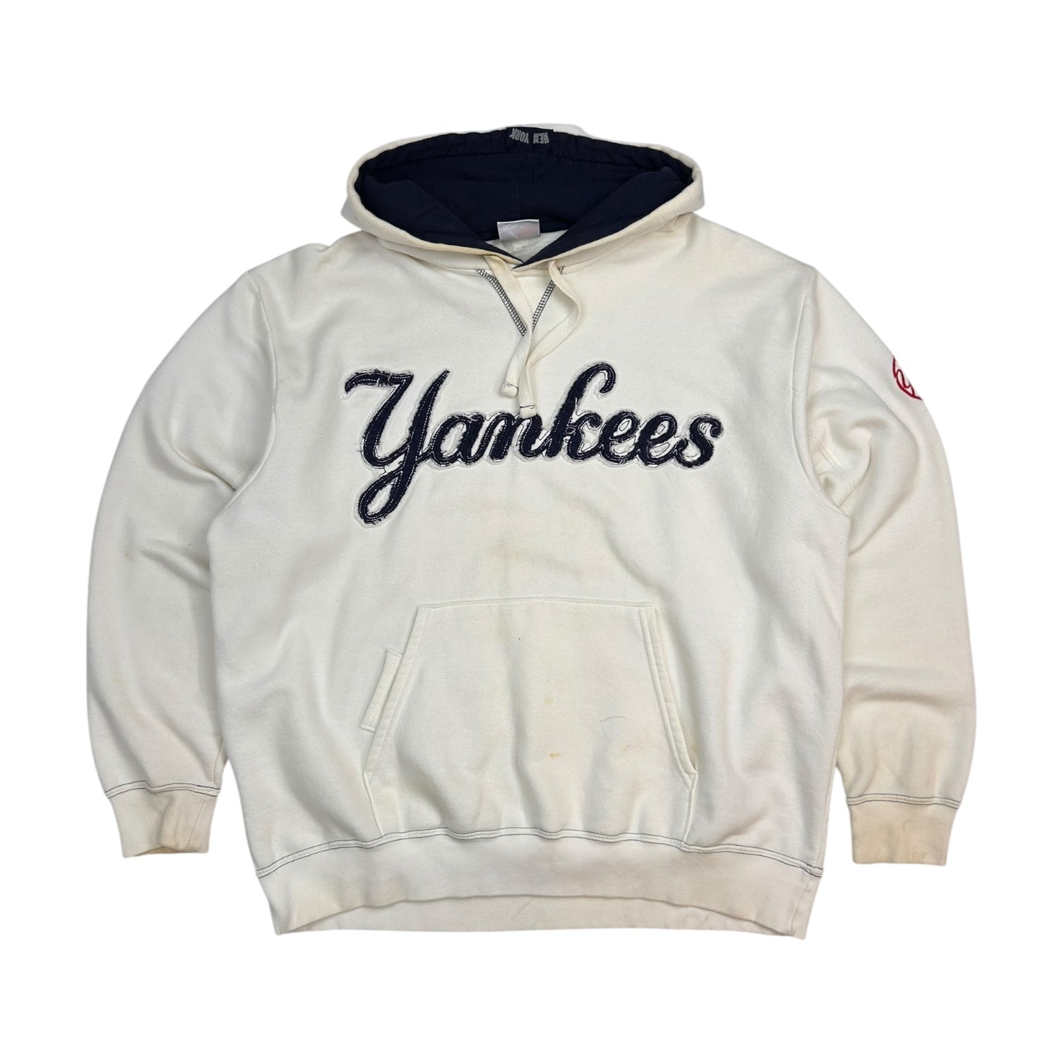 Vintage Majestic New York Yankees Hoodie White
