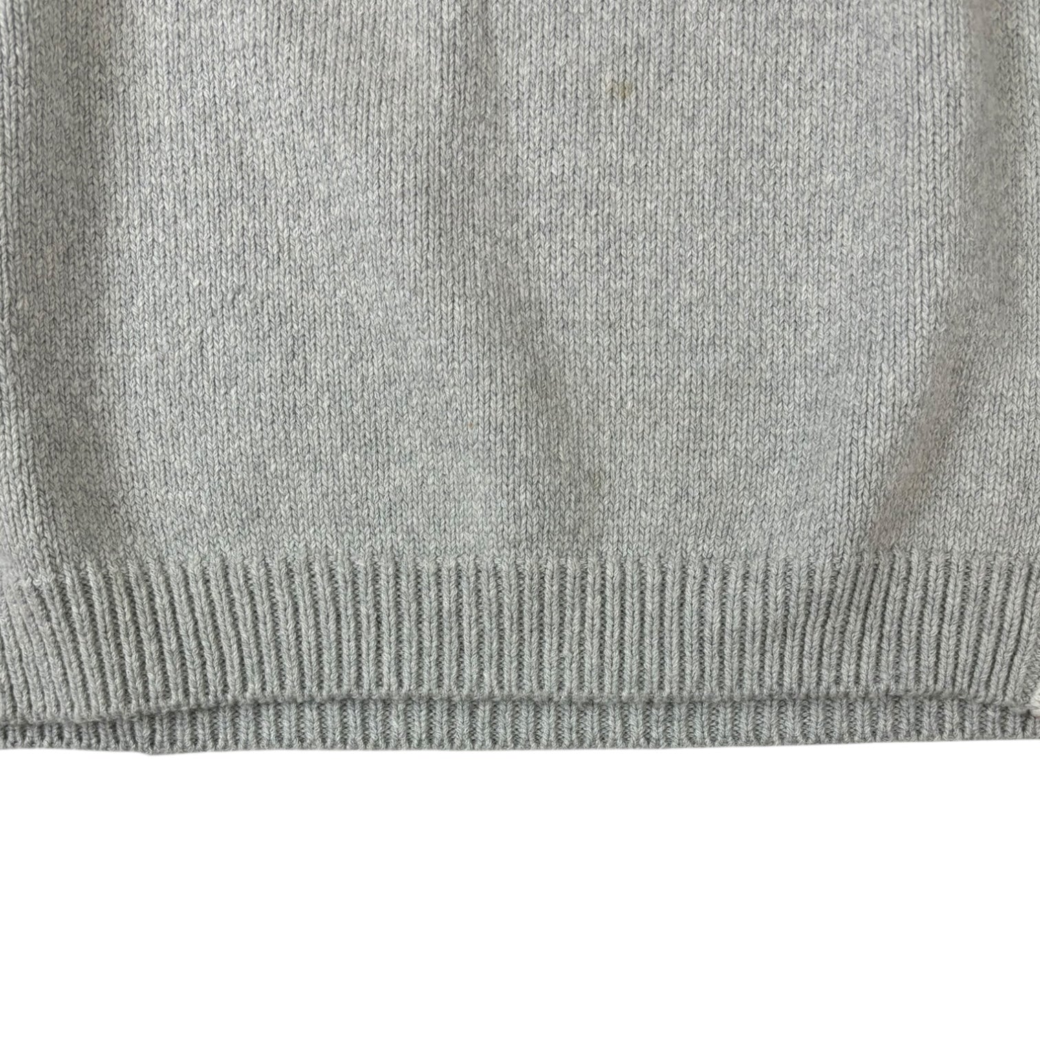 Stussy Contrast Stripe Knit Crewneck Grey