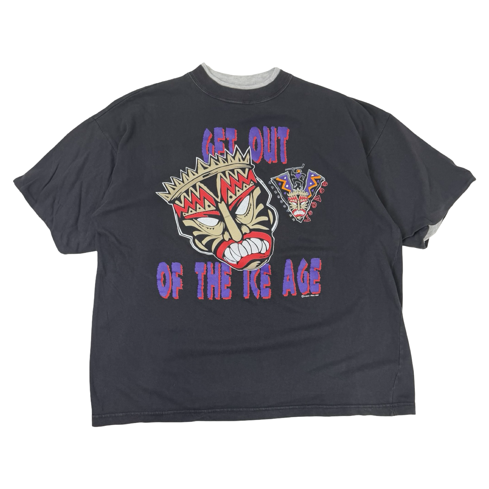 Vintage 1990s Vancouver VooDoo Roller Hockey Double Layer T-Shirt
