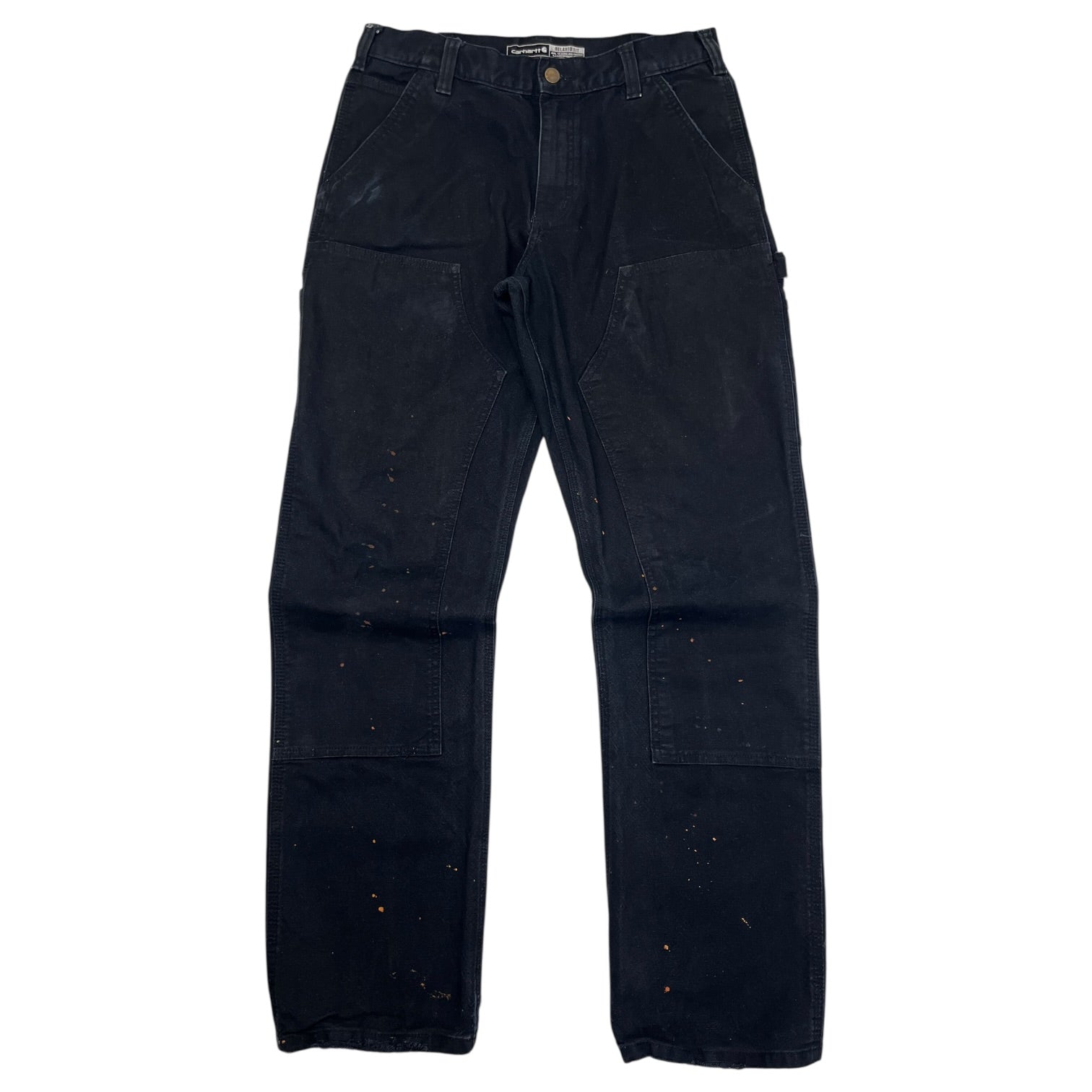 Carhartt Splatter Double Knee Pants Black