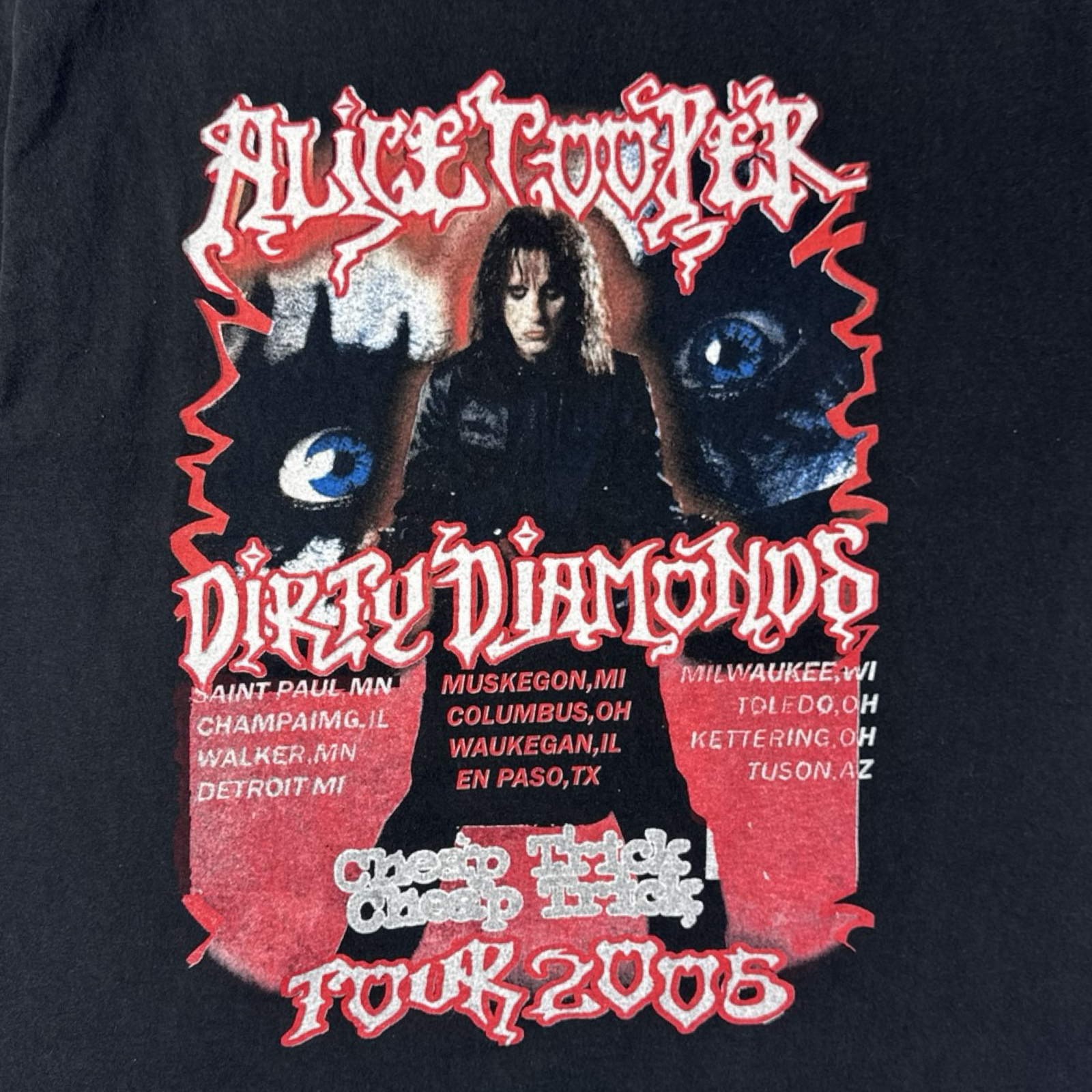 2008 Alice Cooper Dirty Diamond T-Shirt