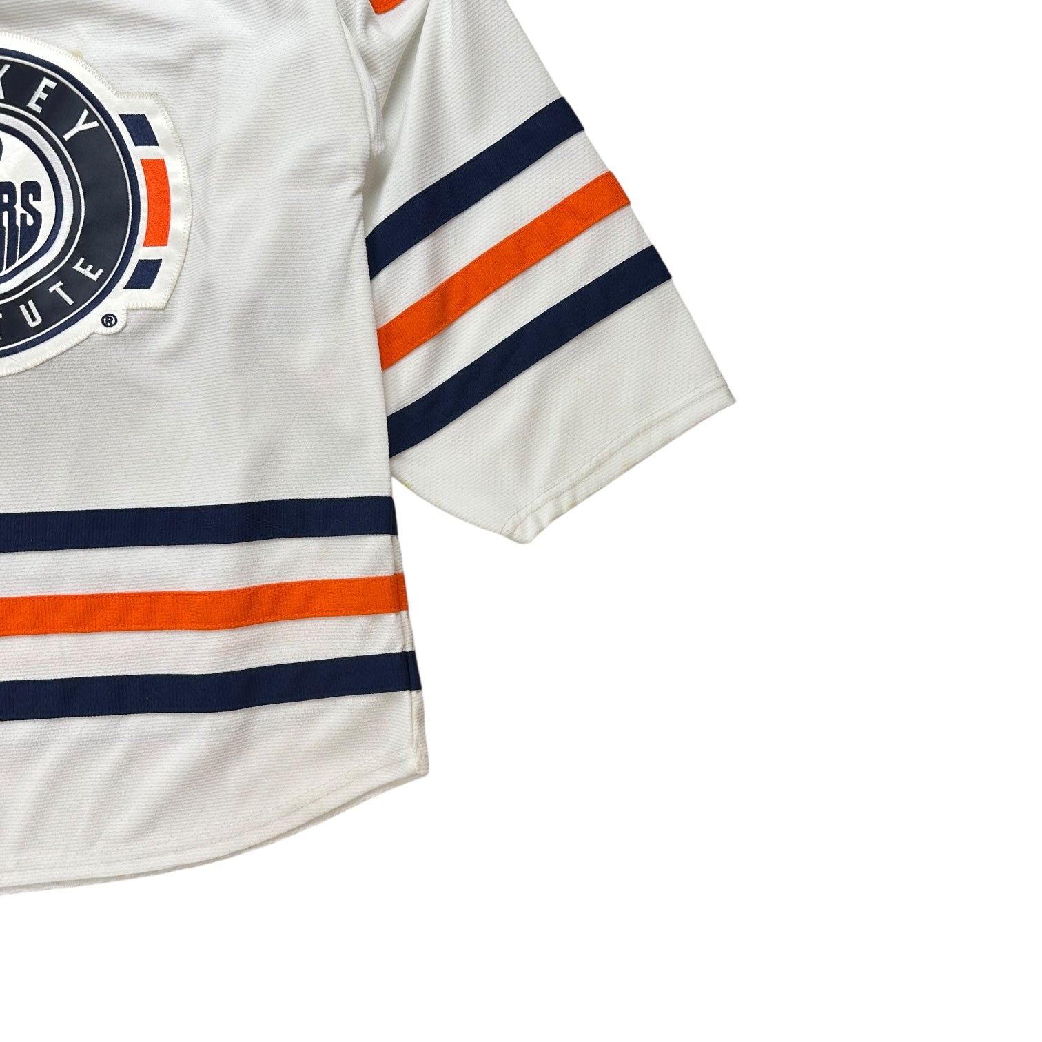 Vintage Edmonton Oilers Hockey Institute Goalie Jersey White