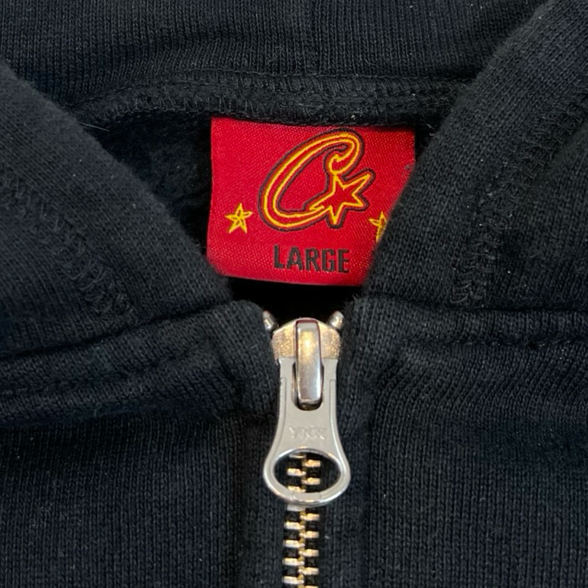 Corteiz Mini Island Zip Up Hoodie Black
