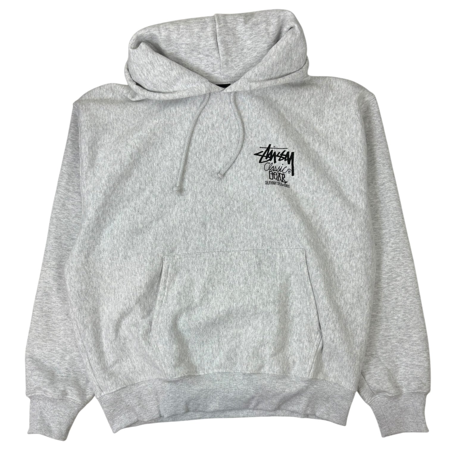 Stussy Classic Gear Hoodie Ash Heather
