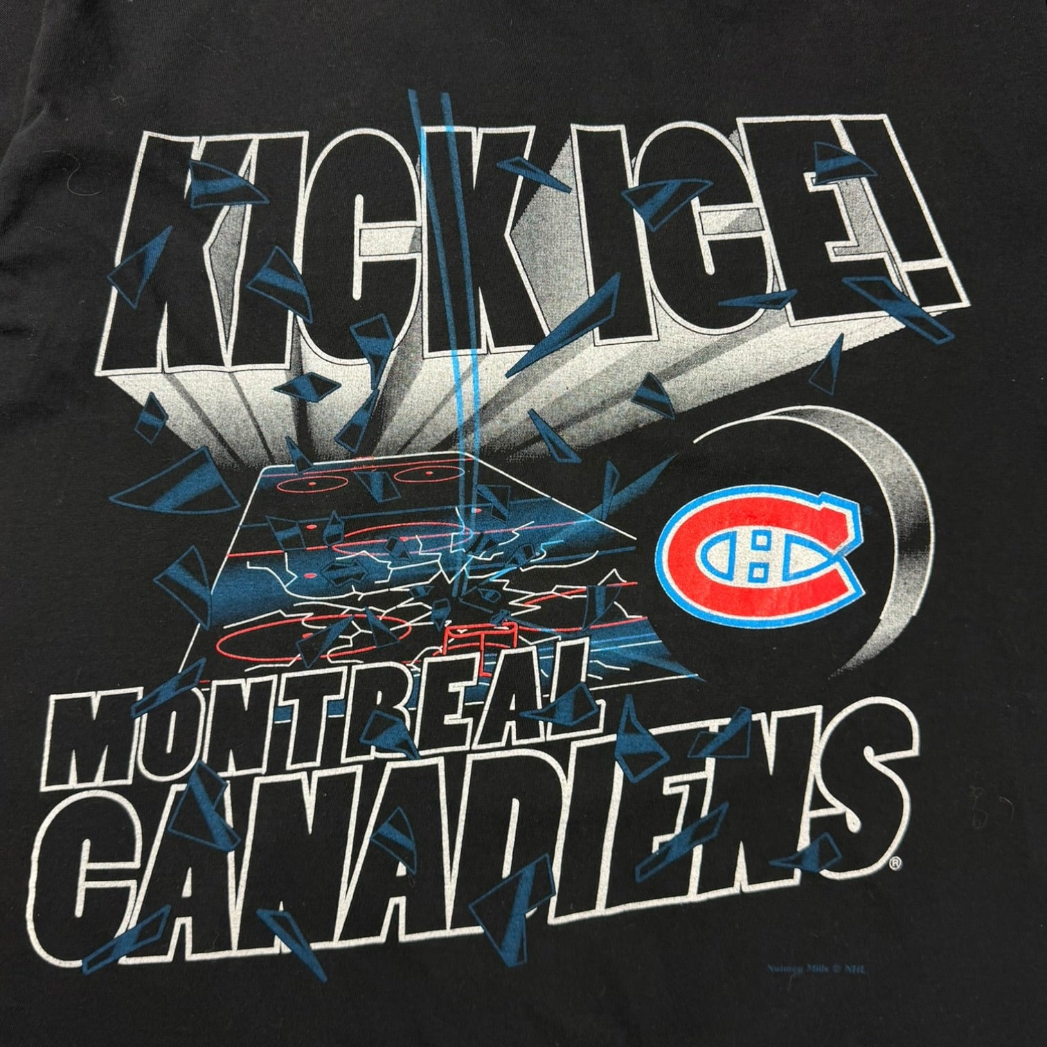 Vintage Montreal Canadiens Nutmeg T-Shirt Black