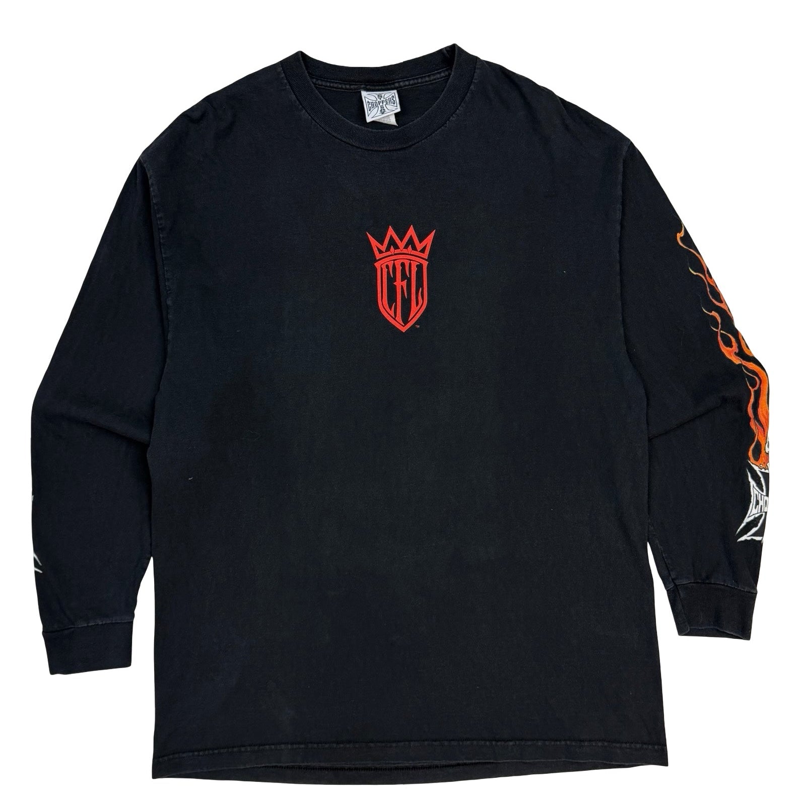 Vintage West Coast Choppers Long Beach Flame Longsleeve Black