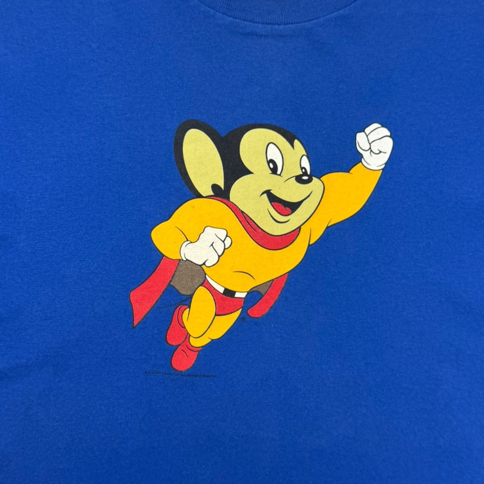 2002 Mighty Mouse T-Shirt Blue