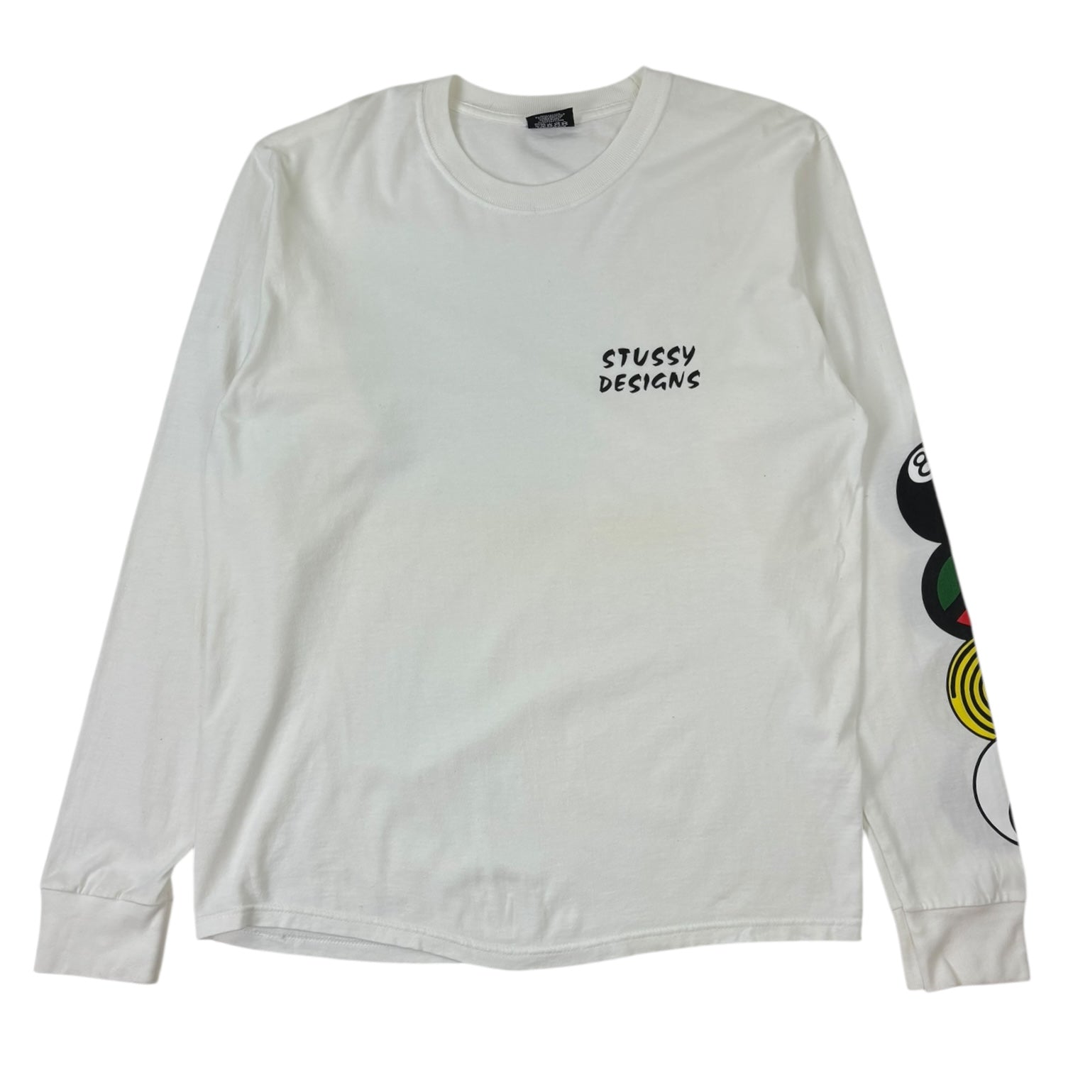 Stussy Harmony Long Sleeve T-Shirt White