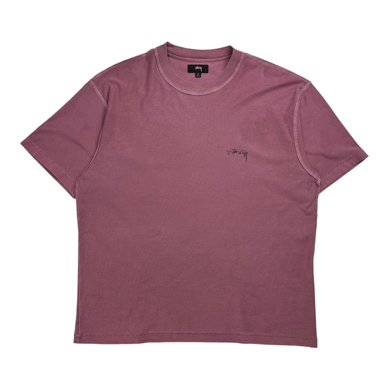 Stussy Pigment Dyed Inside Out Tee Rust Pink