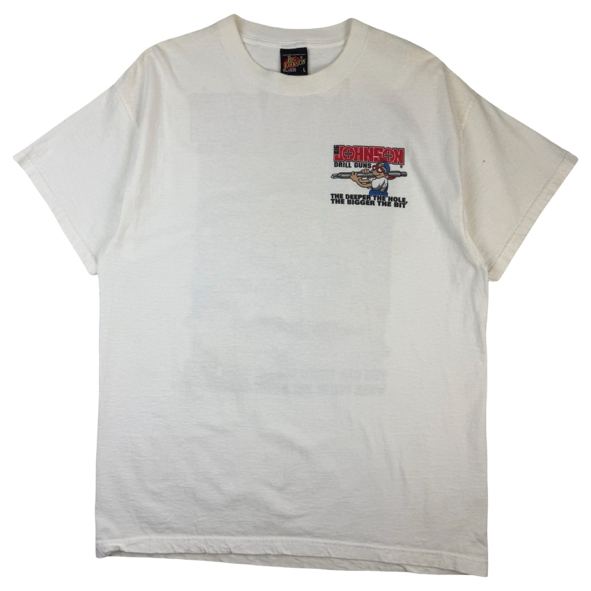 2000 Big Johnson Drill Guns T-Shirt White