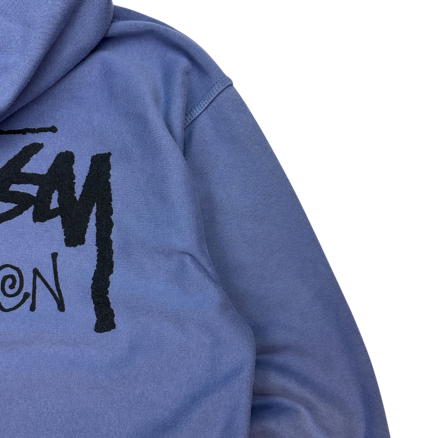Stussy London Chapter Stock Logo Zip Up Hoodie Blue