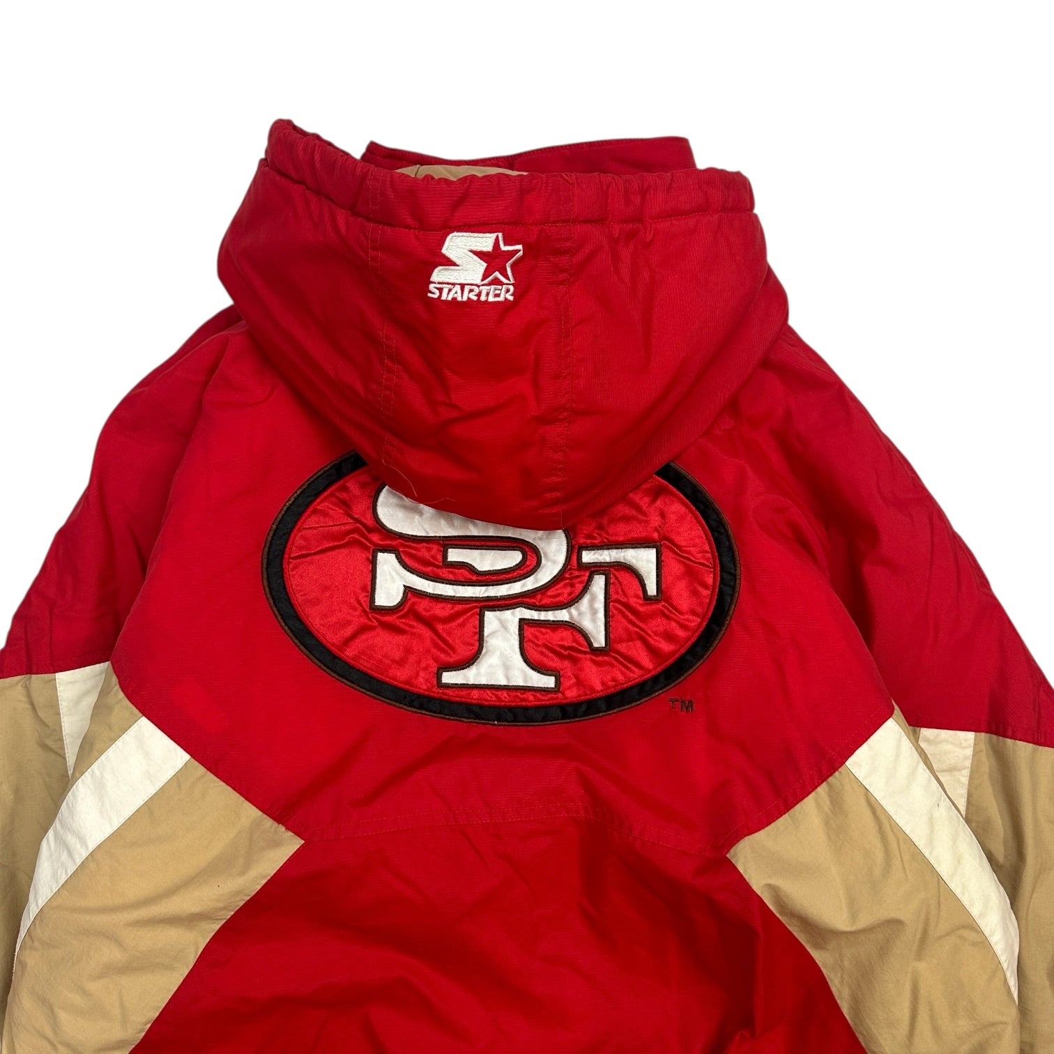 Vintage Starter San Francisco 49ers Pull Over Jacket Red
