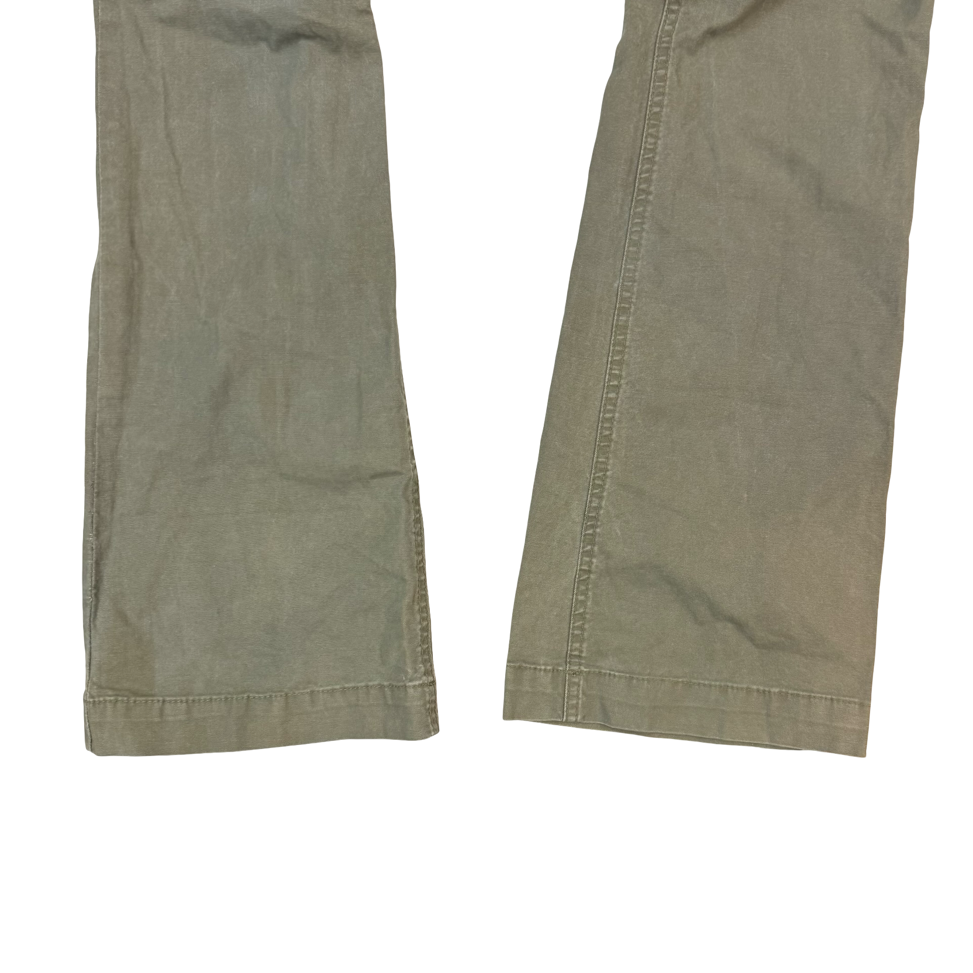 (W) Vintage Flared Denim Pants Green