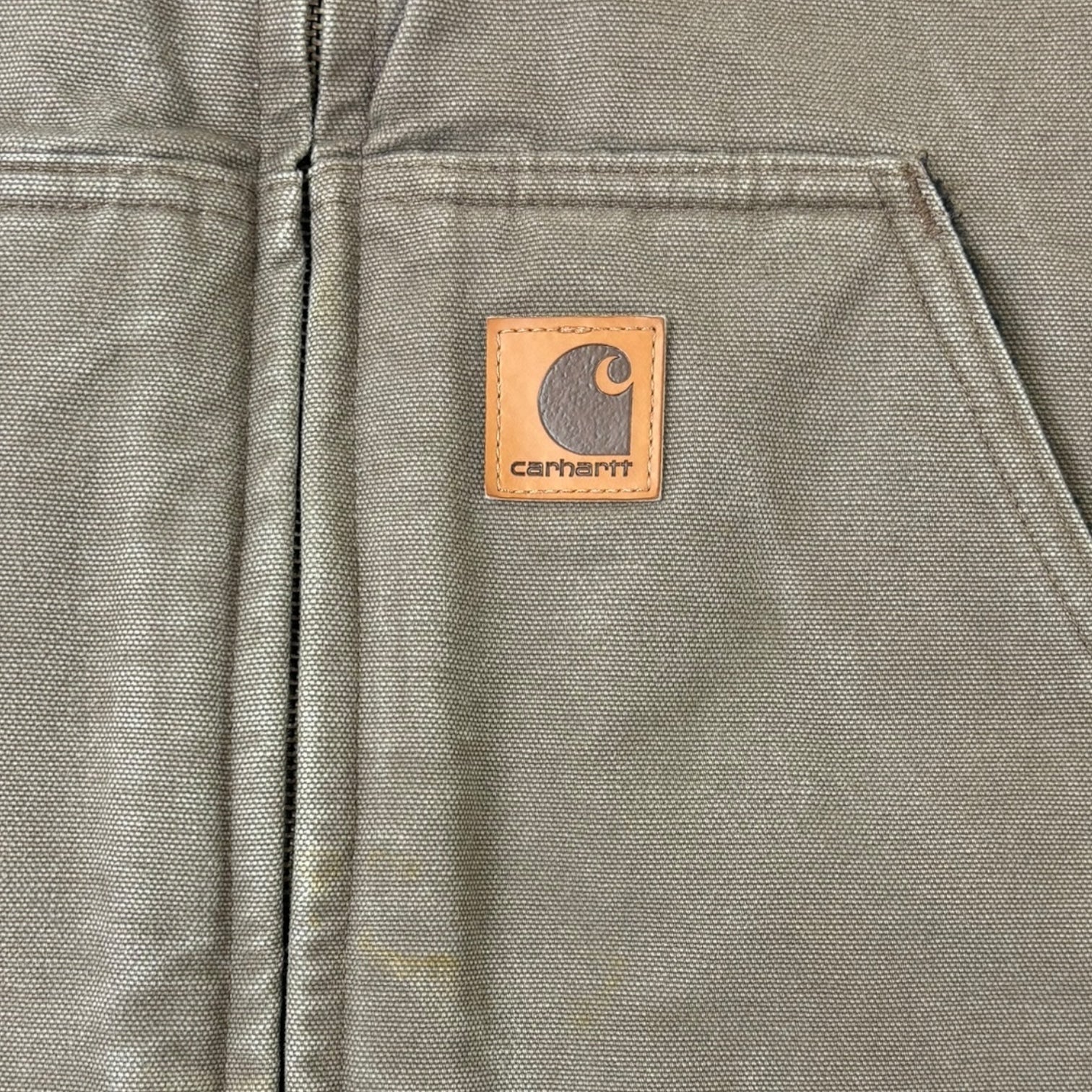Vintage Carhartt Sherpa-Lined Workwear Vest Brown