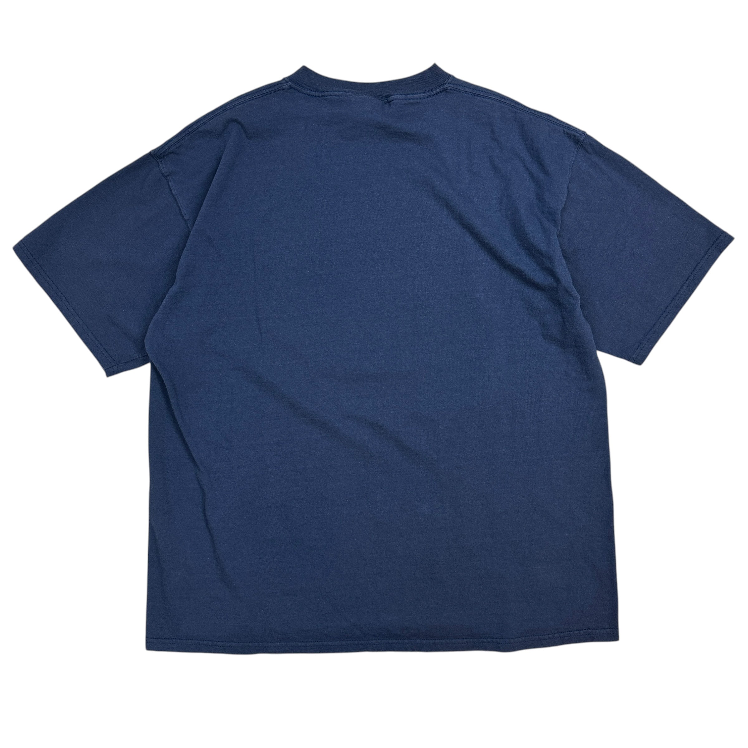Vintage 2005 New England Patriots 2 In A Row Super Bowl Tee Navy