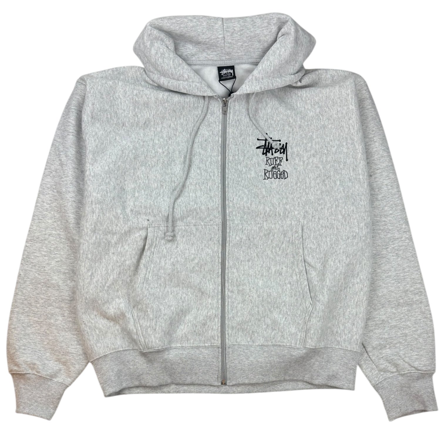 Stussy Well Suited Zip-Up Hoodie Ash Heather