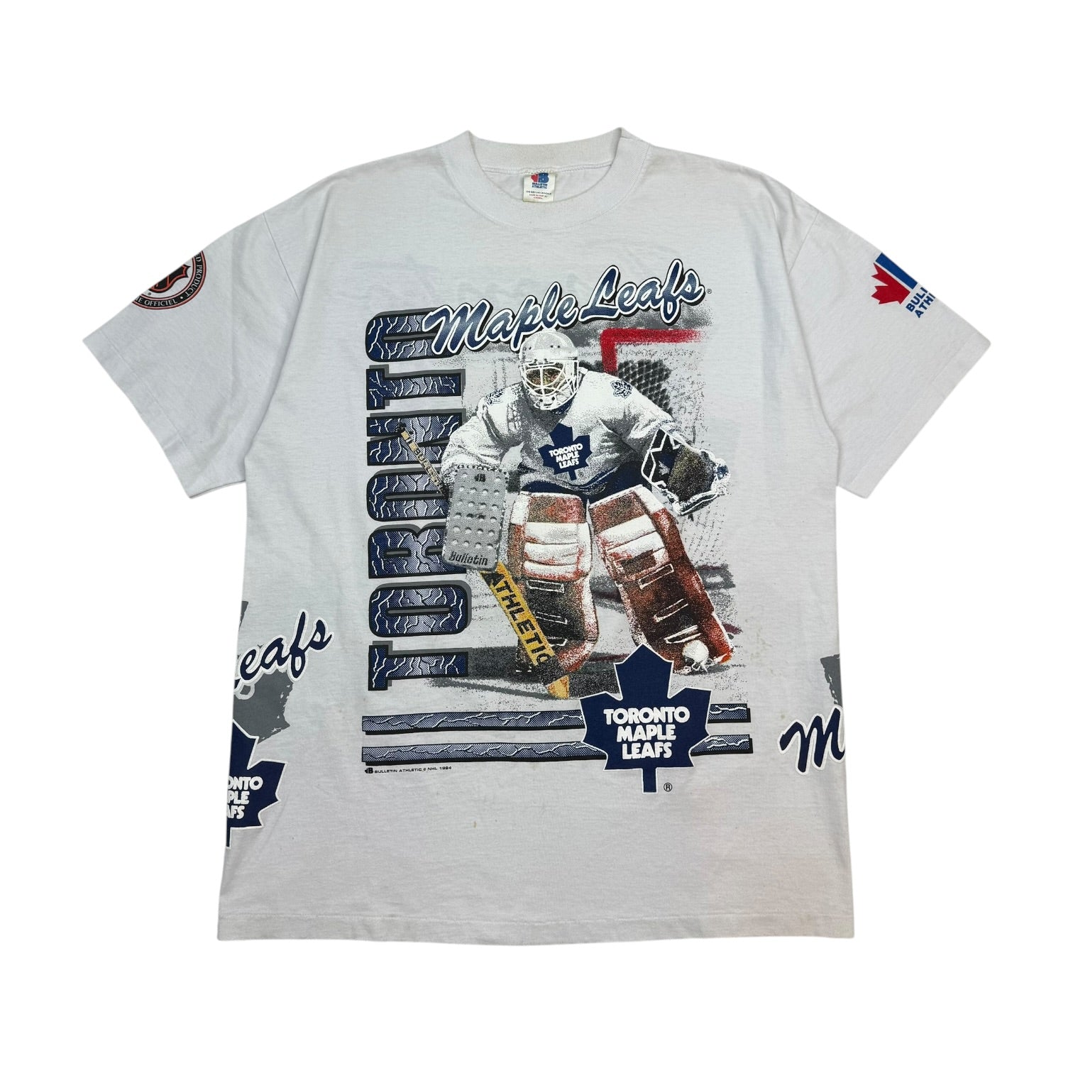1994 Bulletin Toronto Maple Leafs AOP Tee Grey