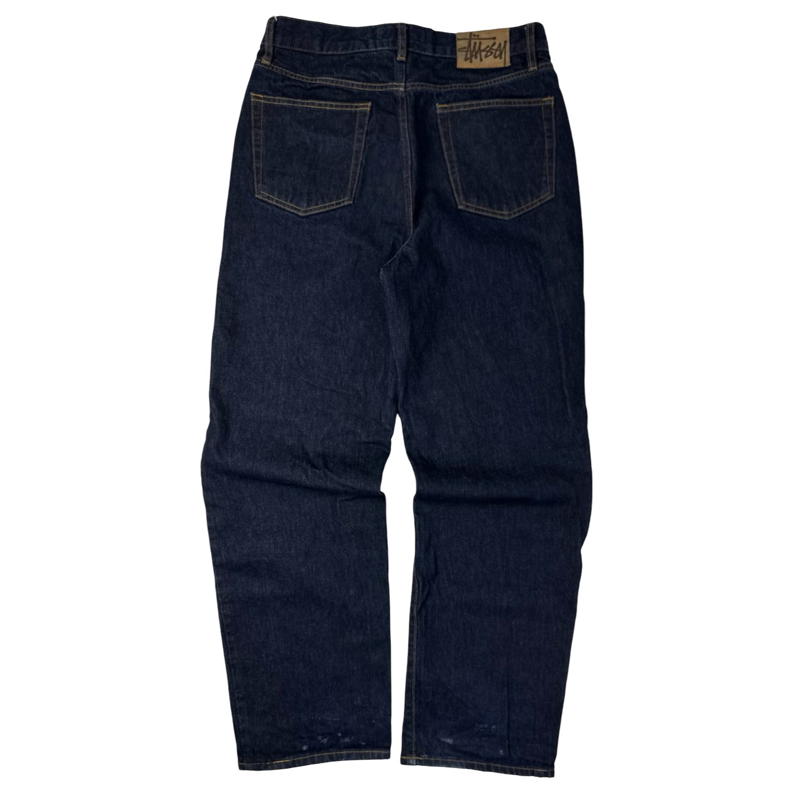 Stussy Relaxed Fit Dark Wash Denim