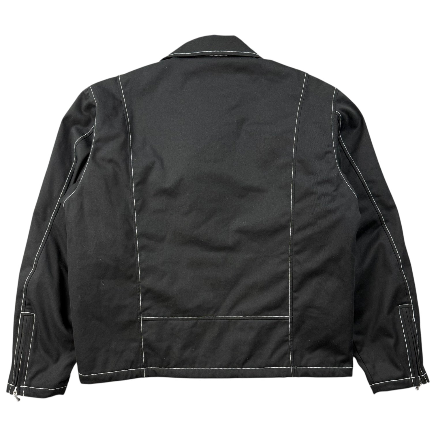 Stussy Twill Moto Zip Jacket Black