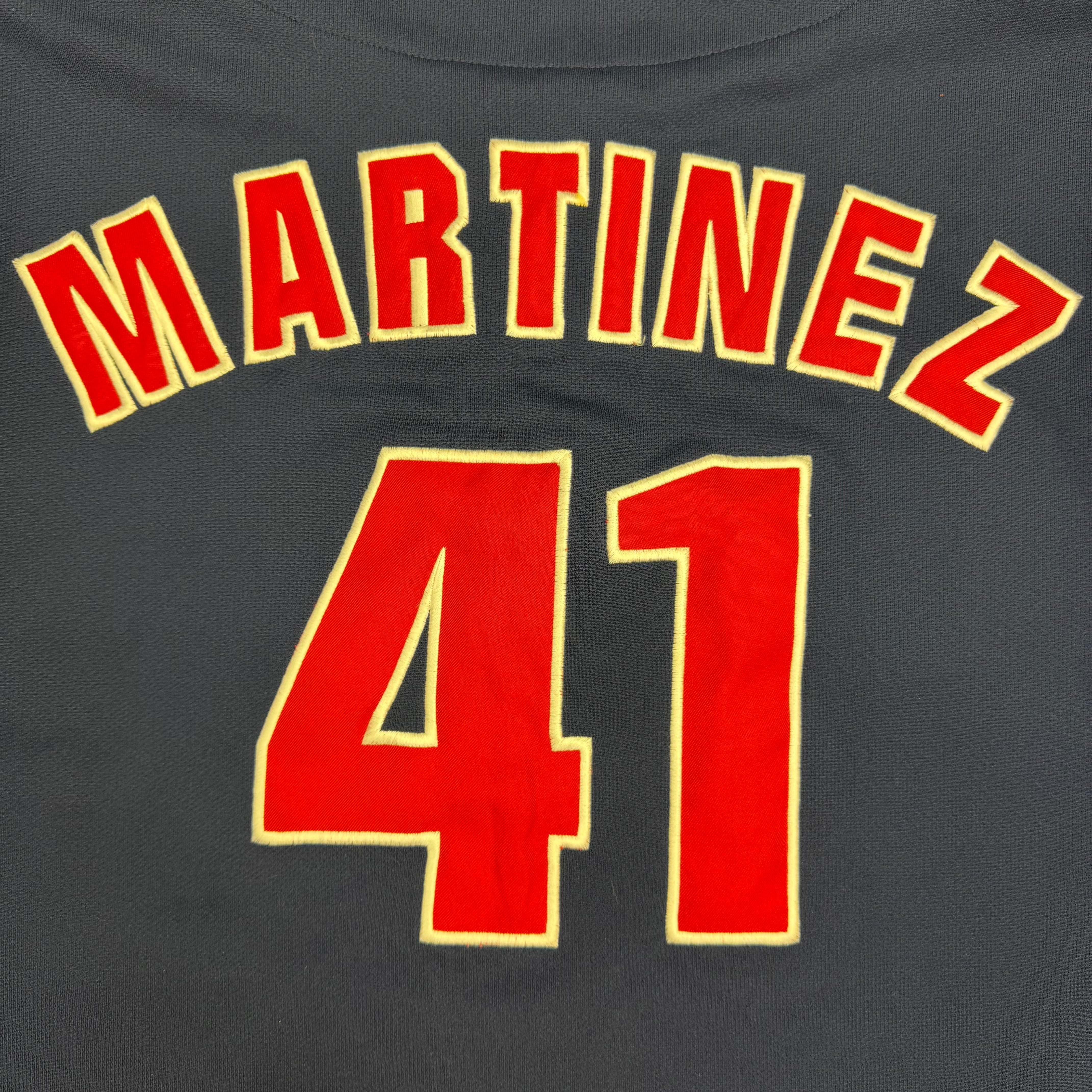 Vintage Cleveland Indians Martinez Jersey Navy