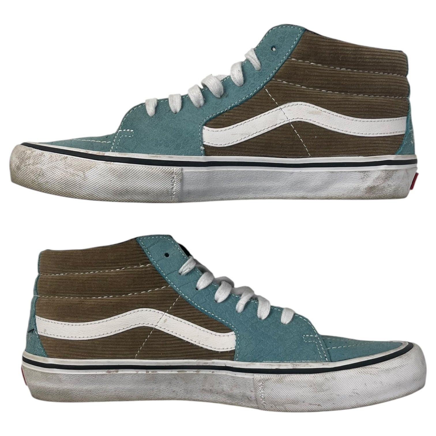 Supreme x Vans Sk8-Mid Croc Corduroy Light Brown (Used)