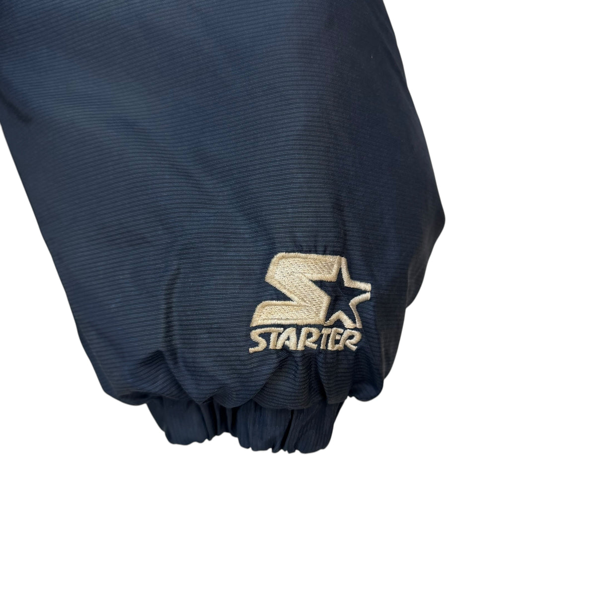 Vintage Starter Notre Dame Fighting Irish Quarter Zip Jacket Navy