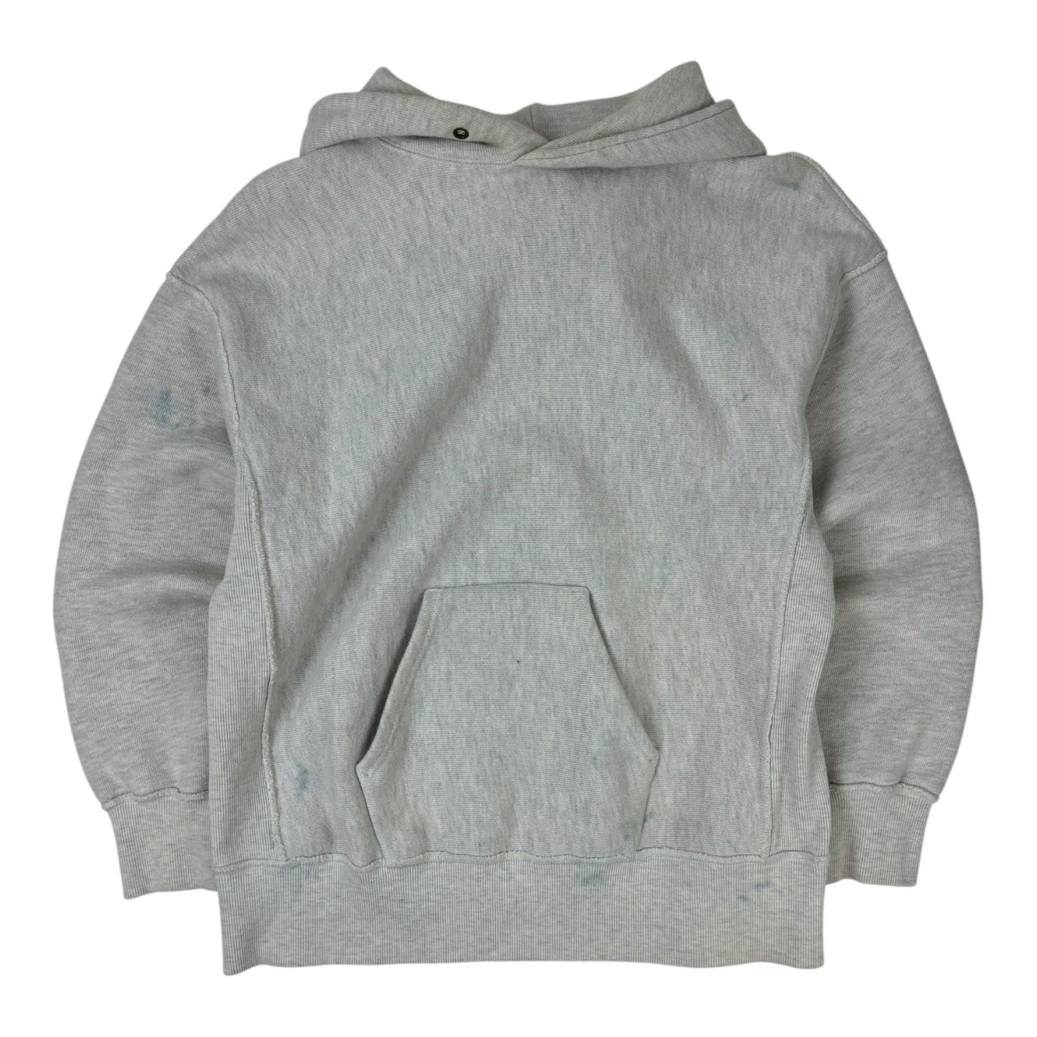 Beams Lights Reverse Weave Hoodie Grey