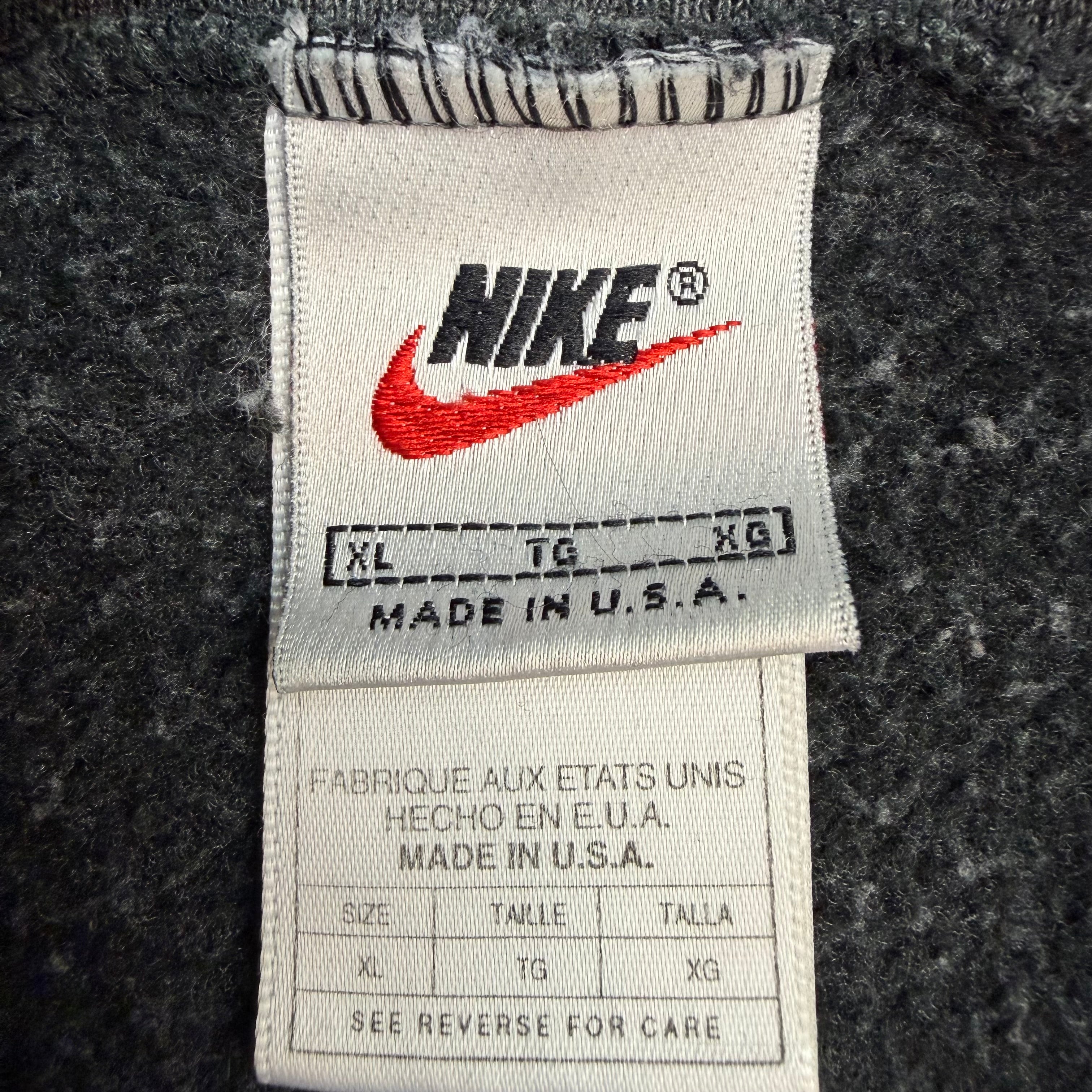 Vintage Nike Swoosh Hoodie Dark Grey