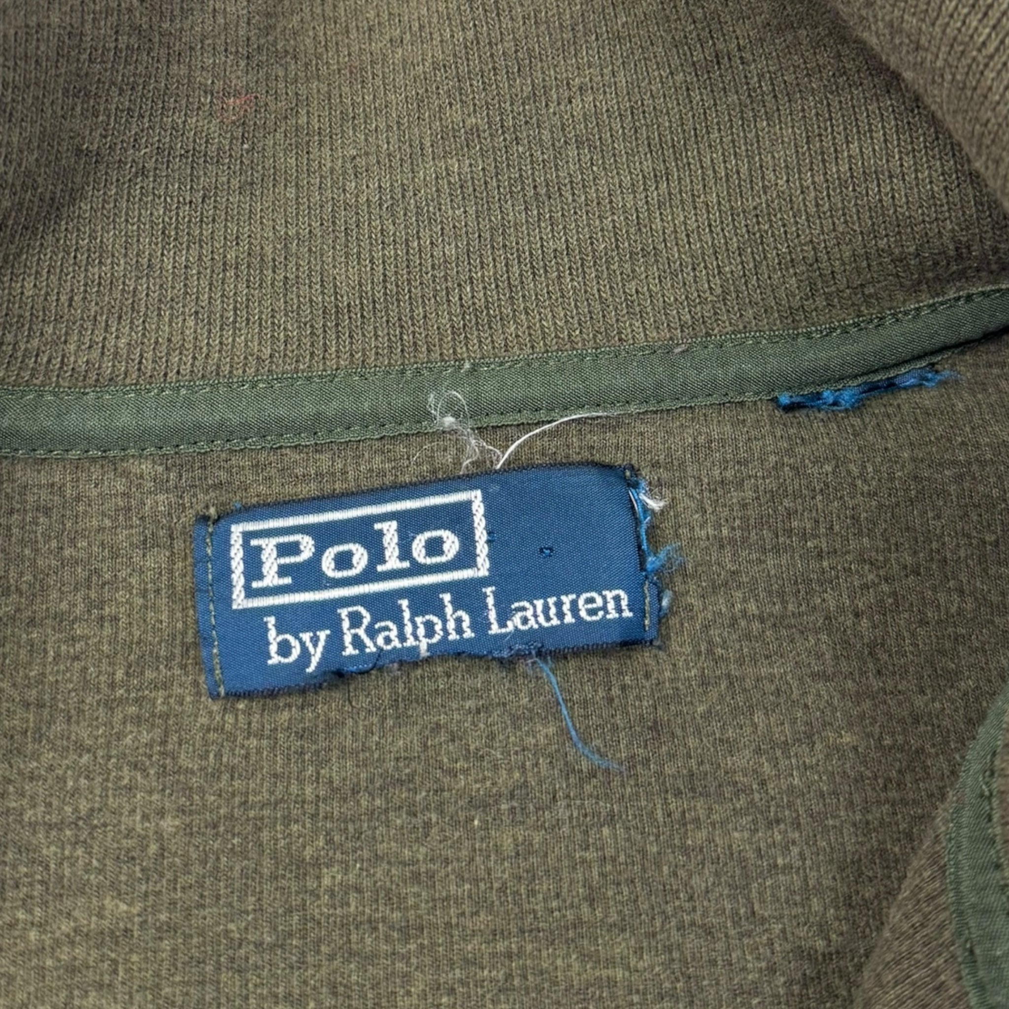 Vintage Polo Ralph Lauren Quarter Zip Sweater Olive